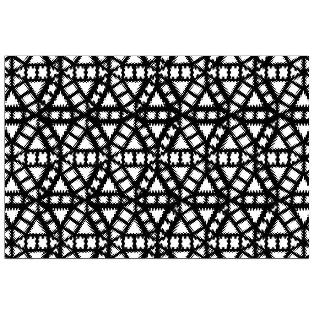 Black and White Pinwheel Illustration - Adhesive Wallpaper - Removable Wallpaper - Wall Sticker - Full Size Wall Mural - PIPAFINEART