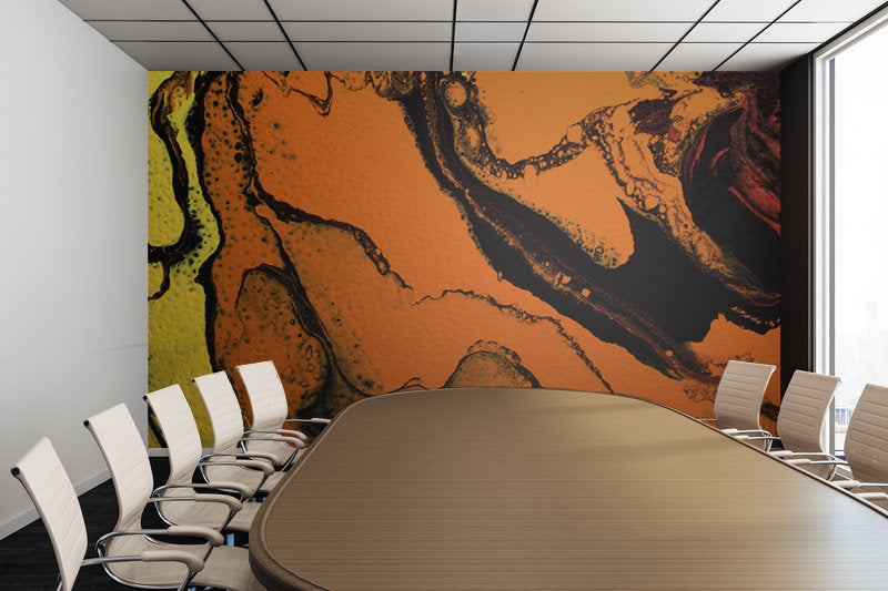 Removable Wall Mural - Wallpaper  Abstract Artwork - Fluid Art Pour 7  - PIPAFINEART