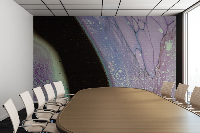 Removable Wall Mural - Wallpaper  Abstract Artwork - Fluid Art Pour 25  - PIPAFINEART