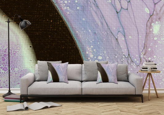 Removable Wall Mural - Wallpaper  Abstract Artwork - Fluid Art Pour 25  - PIPAFINEART