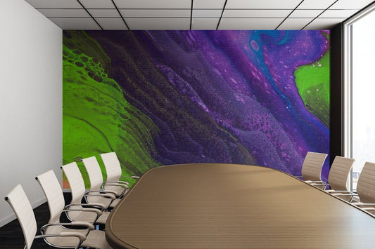 Removable Wall Mural - Wallpaper  Abstract Artwork - Fluid Art Pour 29  - PIPAFINEART