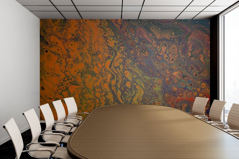 Removable Wall Mural - Wallpaper Abstract Artwork - Fluid Art Pour 16 - PIPAFINEART