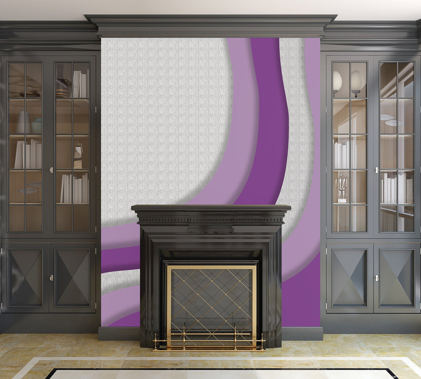 Soothing Waves - Peel and Stick Removable Wallpaper Full Size Wall Mural - PIPAFINEART