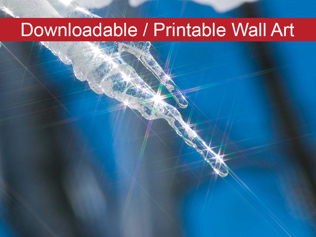 Icicle Nature Photo DIY Wall Decor Instant Download Print - Printable - PIPAFINEART
