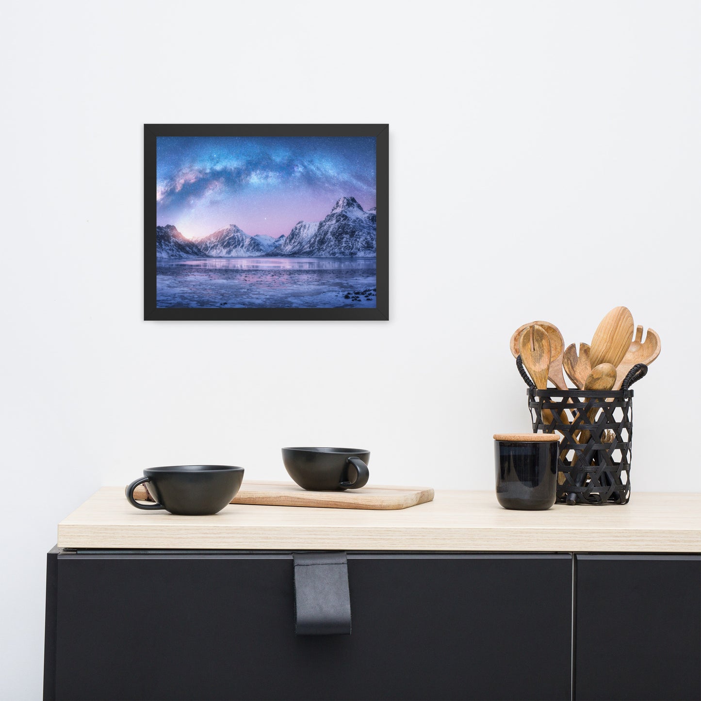 Milky Way Lofoten Islands, Norway Framed Wall Art Prints