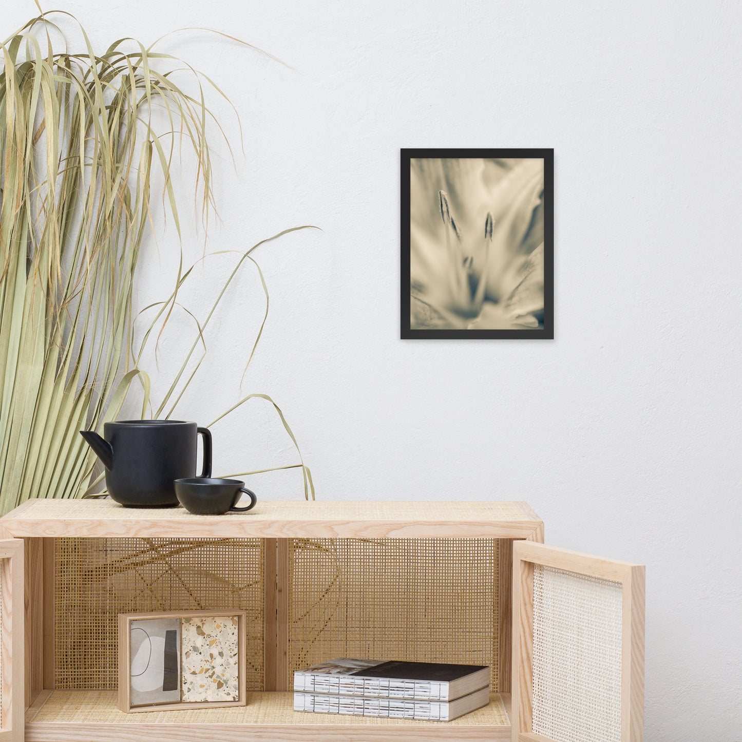 Calm Passions Floral Nature Photo Framed Wall Art Print