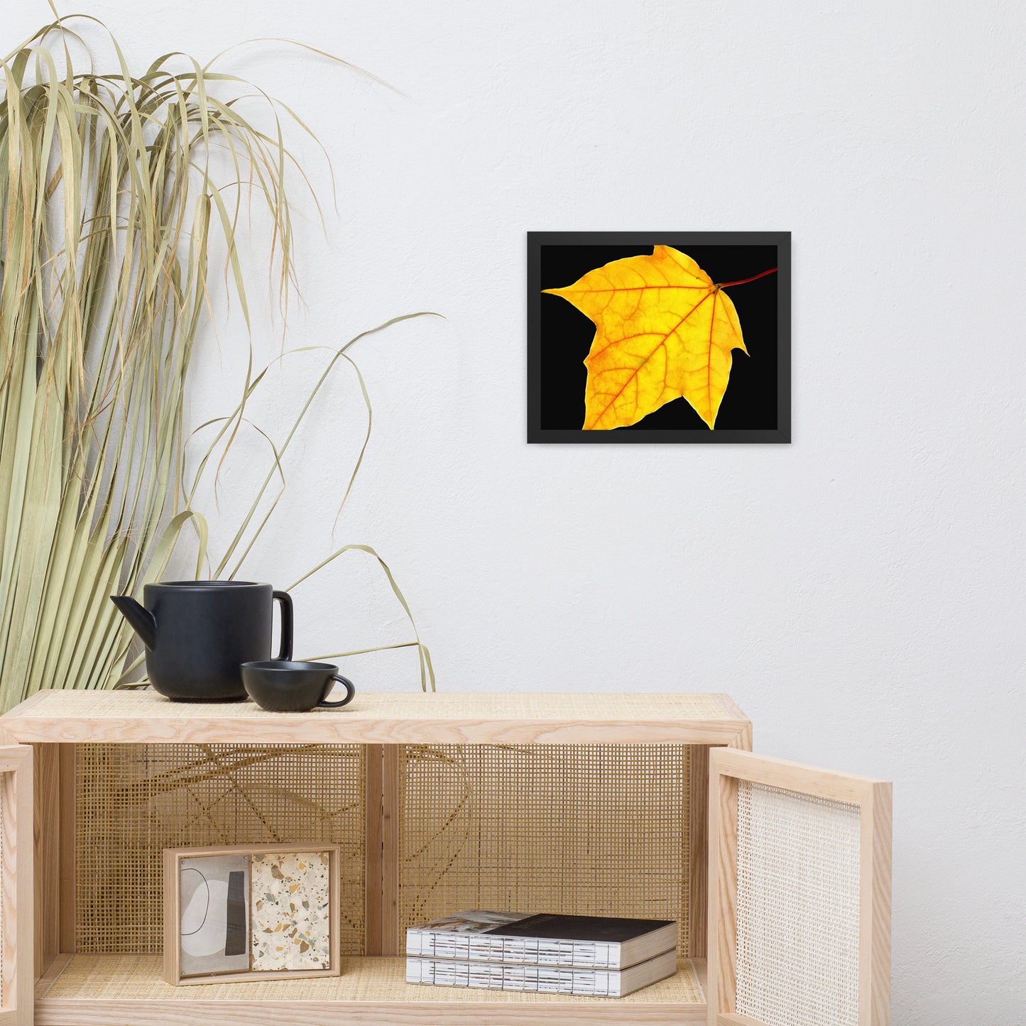 Brilliant Yellow Botanical Nature Photo Framed Wall Art Print