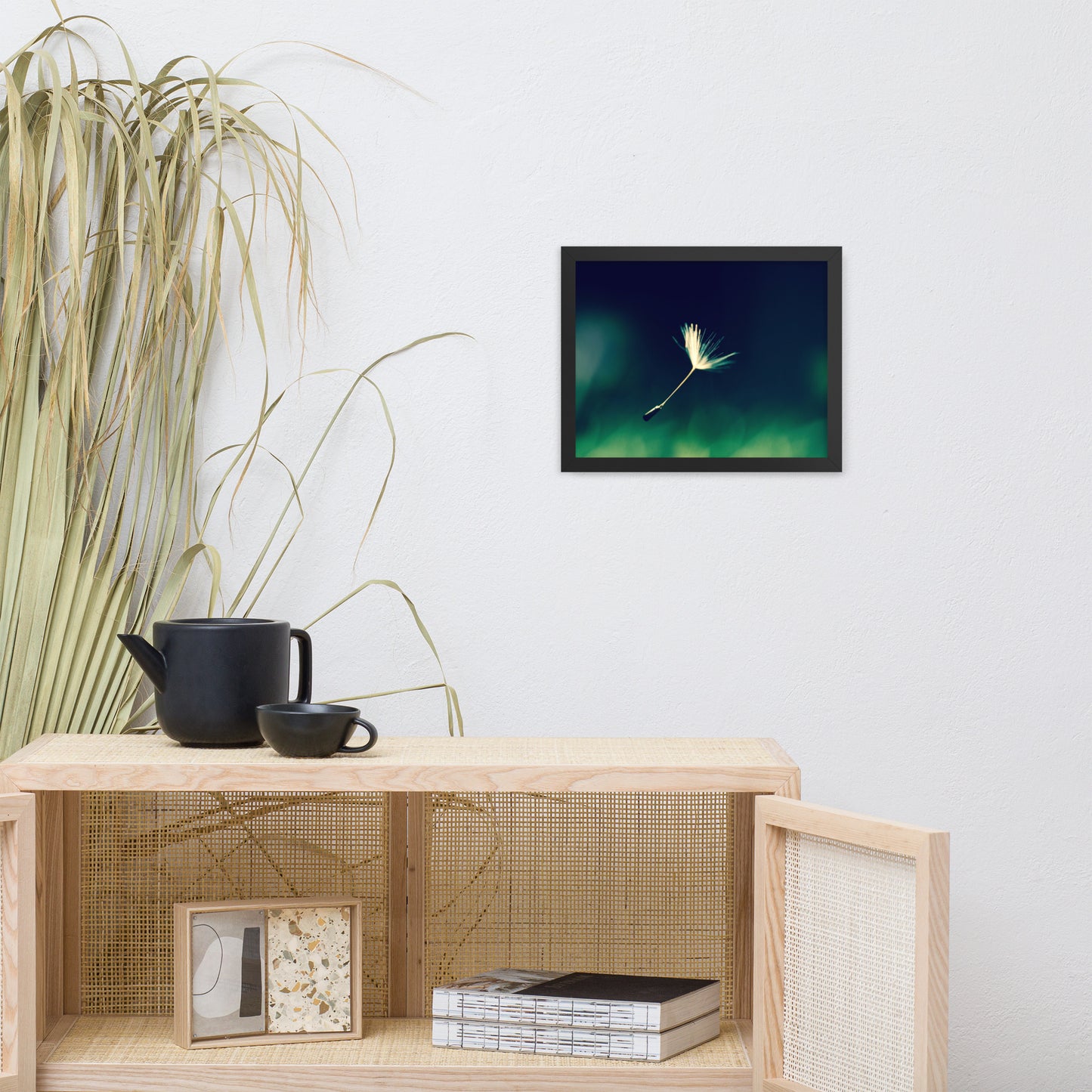 Blowing in the Wind Botanical Nature Photo Framed Wall Art Print