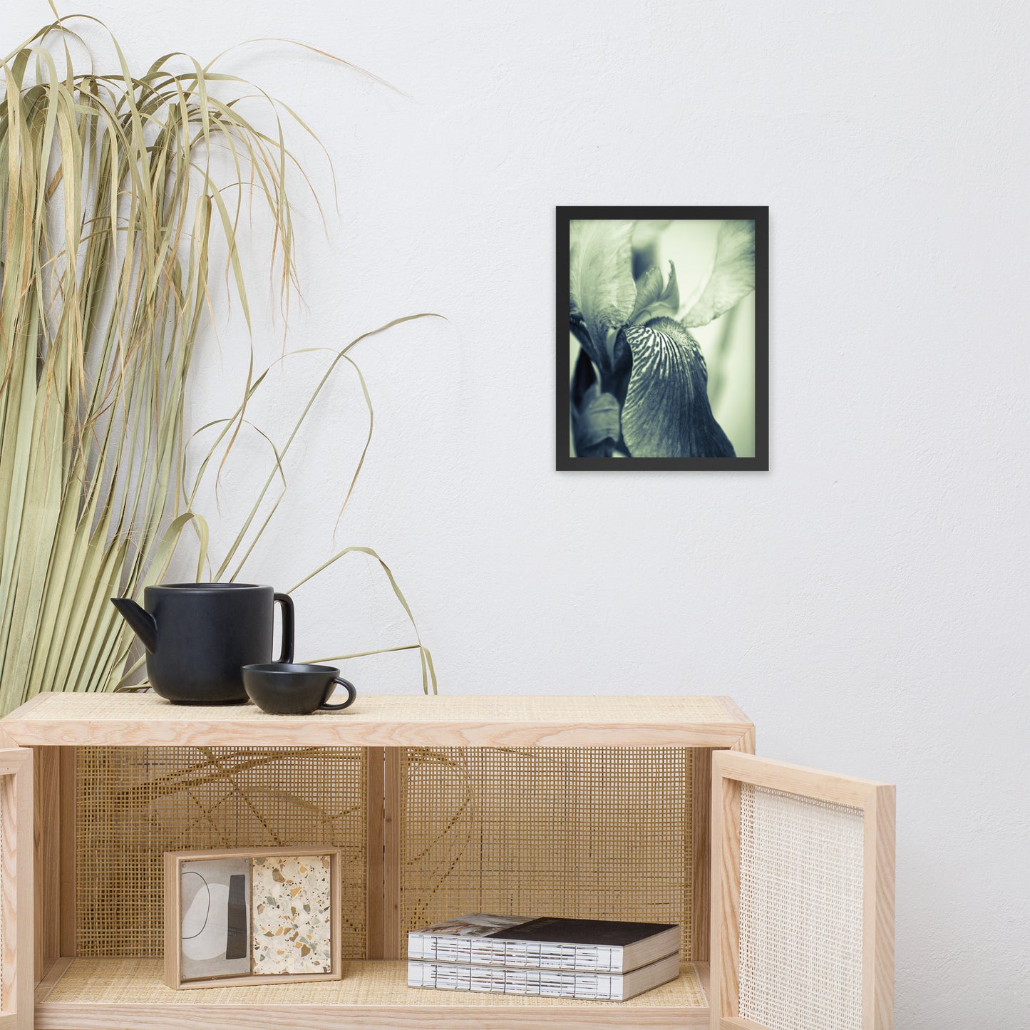 Dining Wall Art Ideas: Abstract Japanese Iris Delight- Botanical / Floral / Flora / Flowers / Nature Photograph Framed Wall Art Print - Artwork - Wall Decor - Home Decor