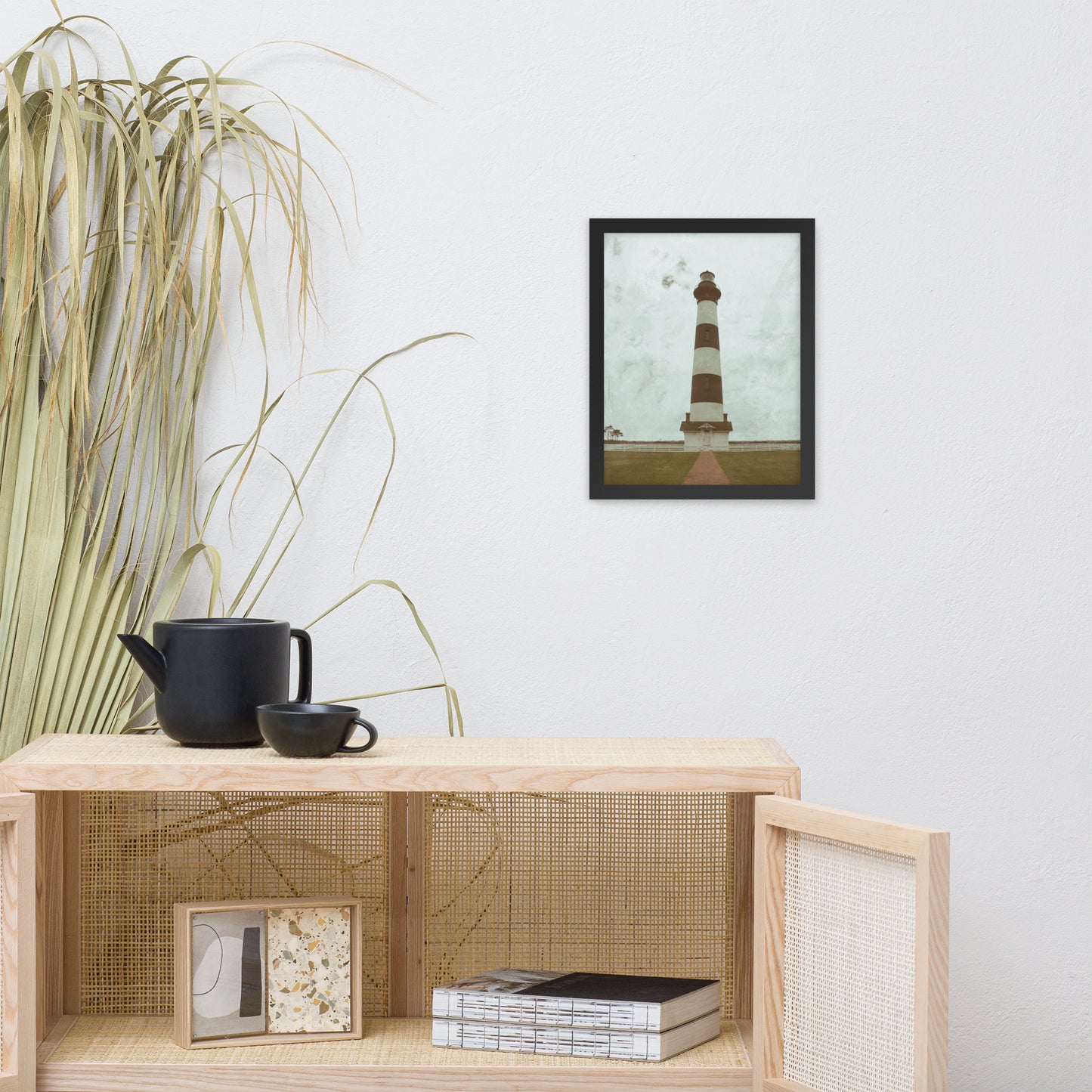 Aged Bodie Lighthouse Landscape Framed Photo Paper Wall Art Prints