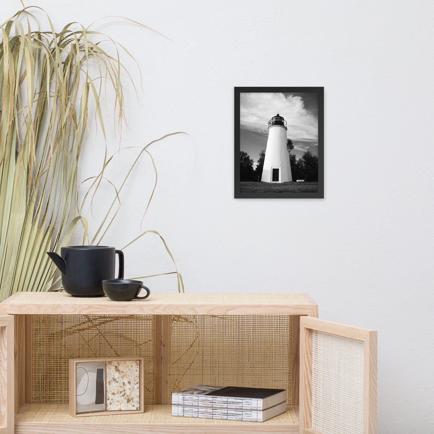 Touch the Sky Black & White Landscape Framed Photo Paper Wall Art Prints