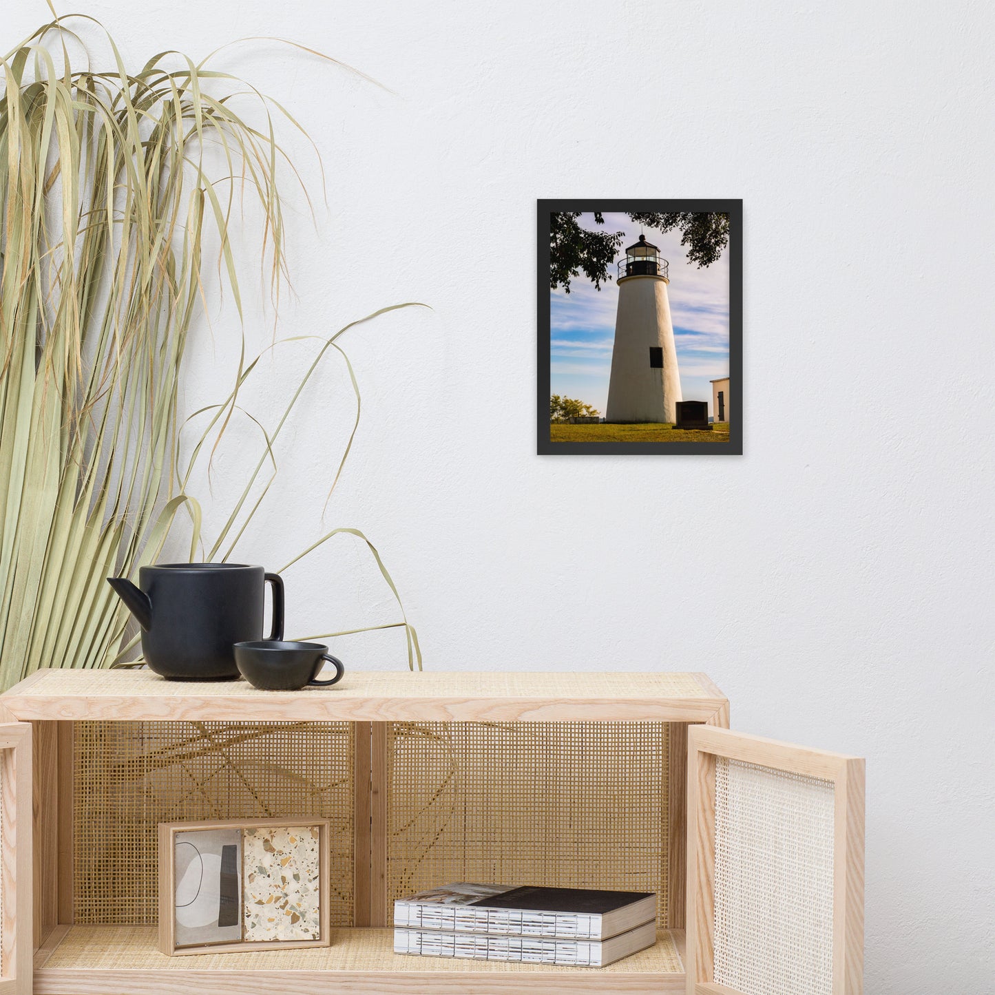 Turkey Point Lighthouse in the Trees Landscape Framed Photo Paper Wall Art Prints