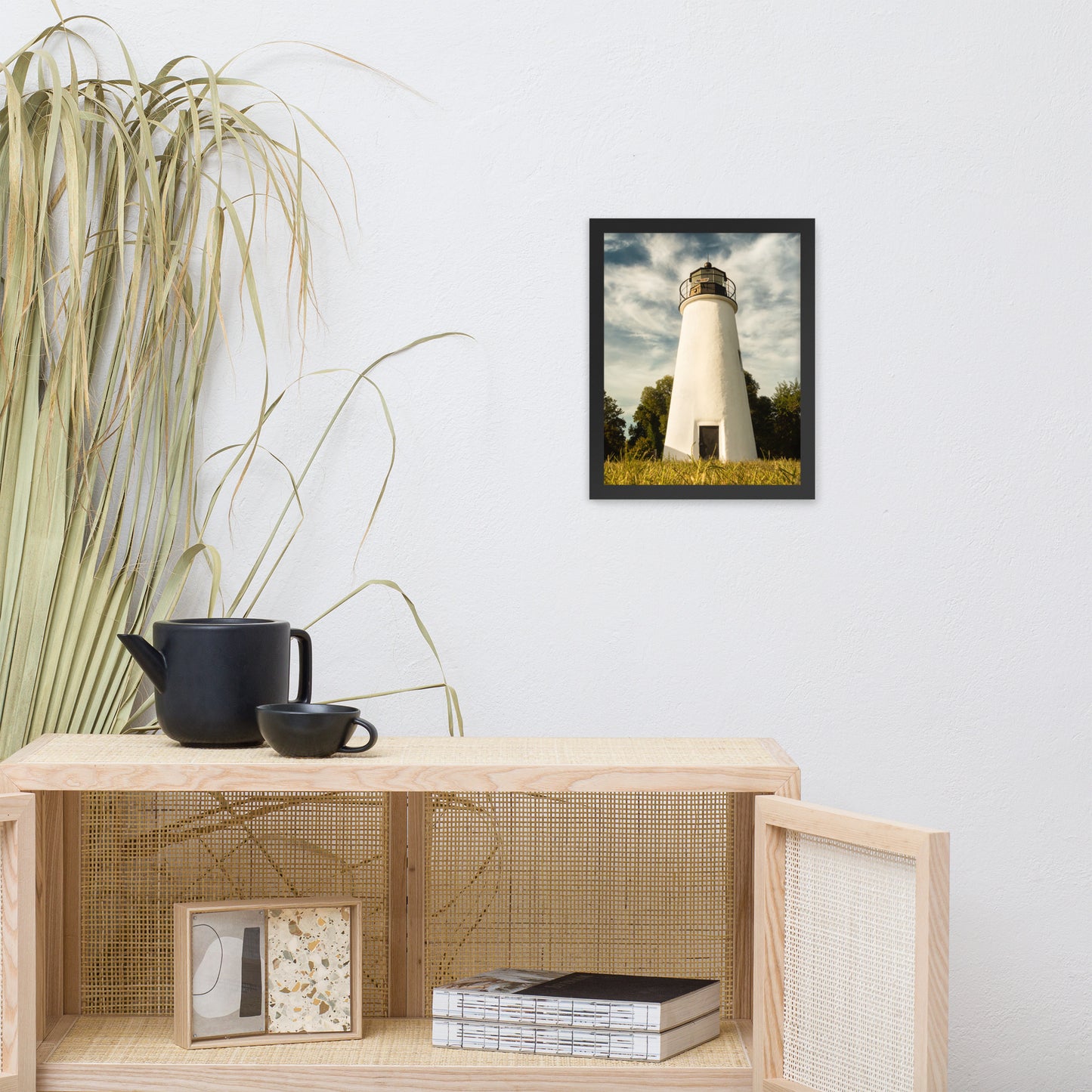 Turkey Point Lighthouse Standing Tall Landscape Framed Photo Paper Wall Art Prints