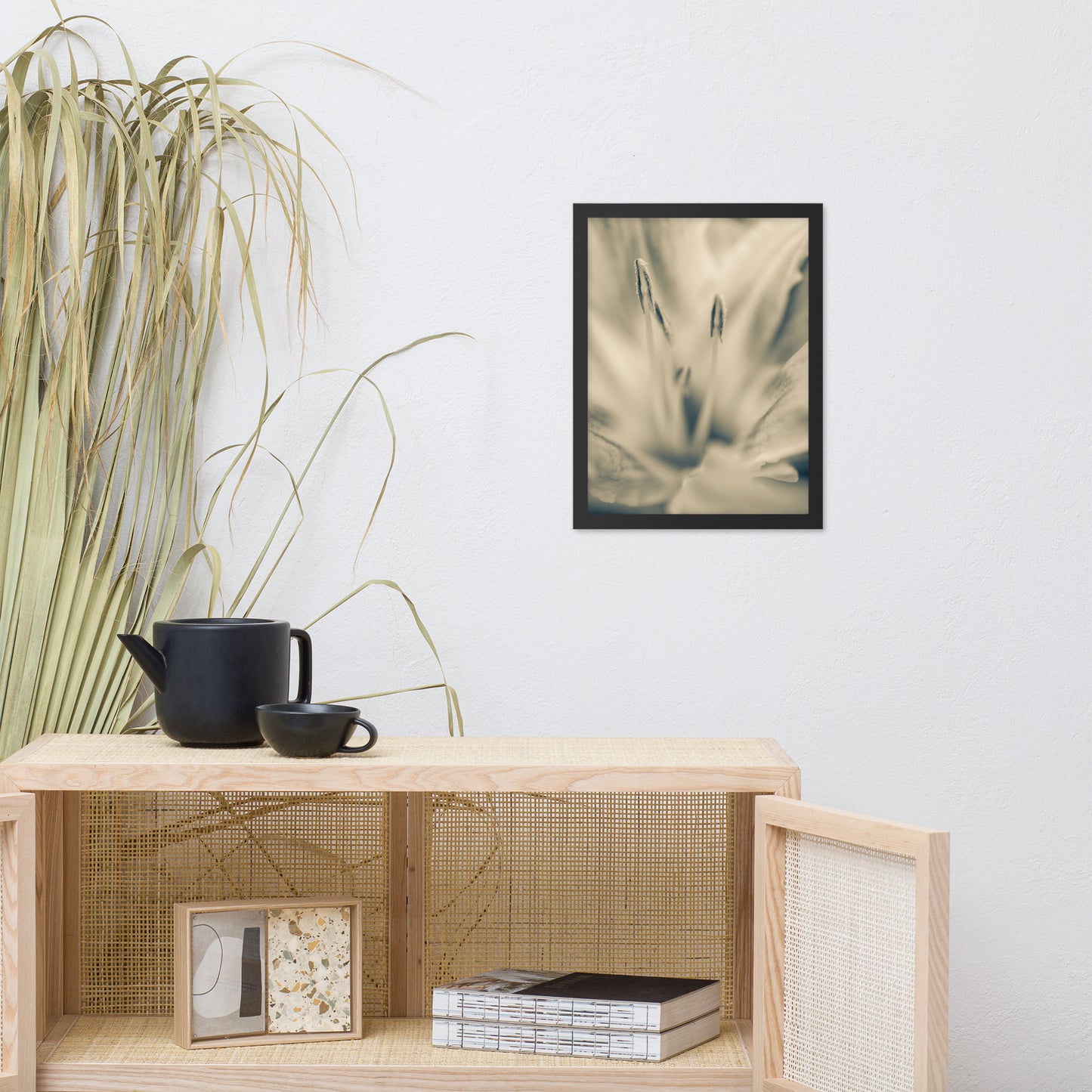 Calm Passions Floral Nature Photo Framed Wall Art Print