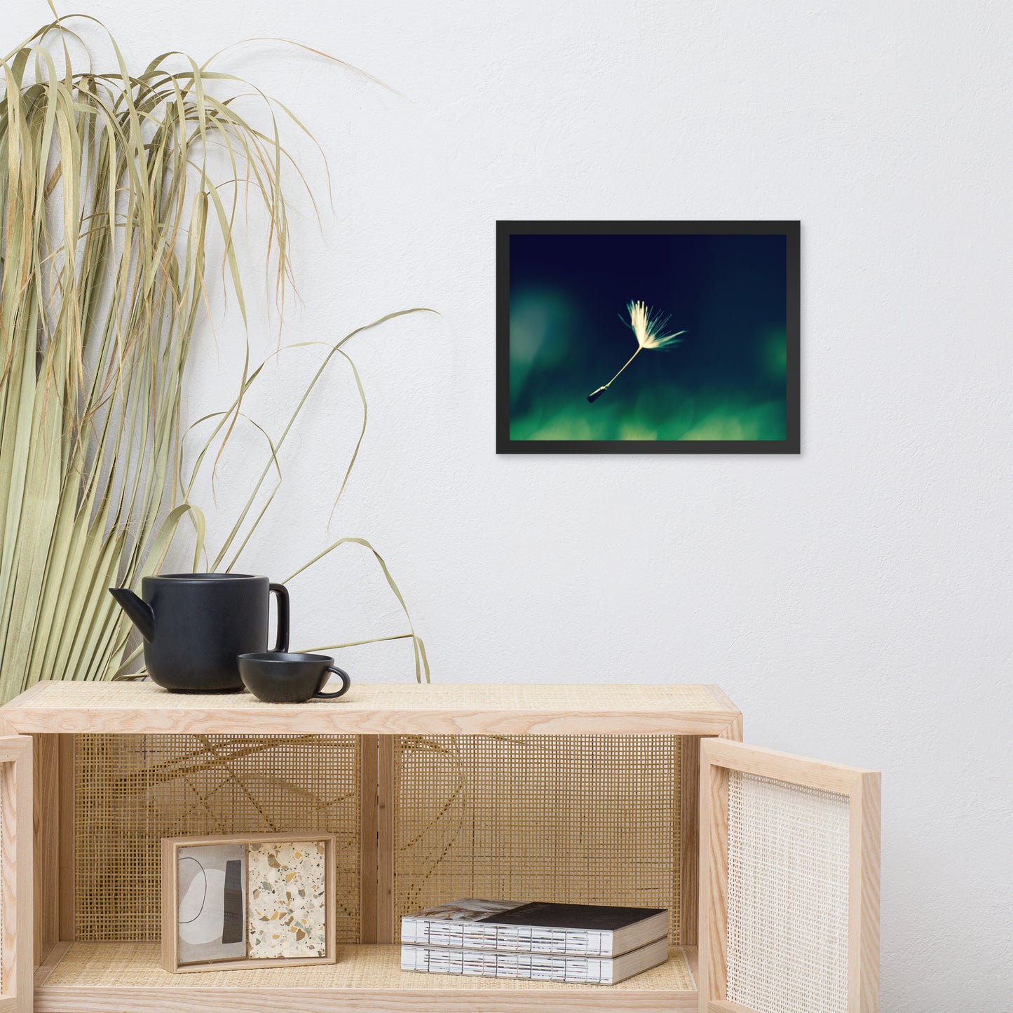 Blowing in the Wind Botanical Nature Photo Framed Wall Art Print