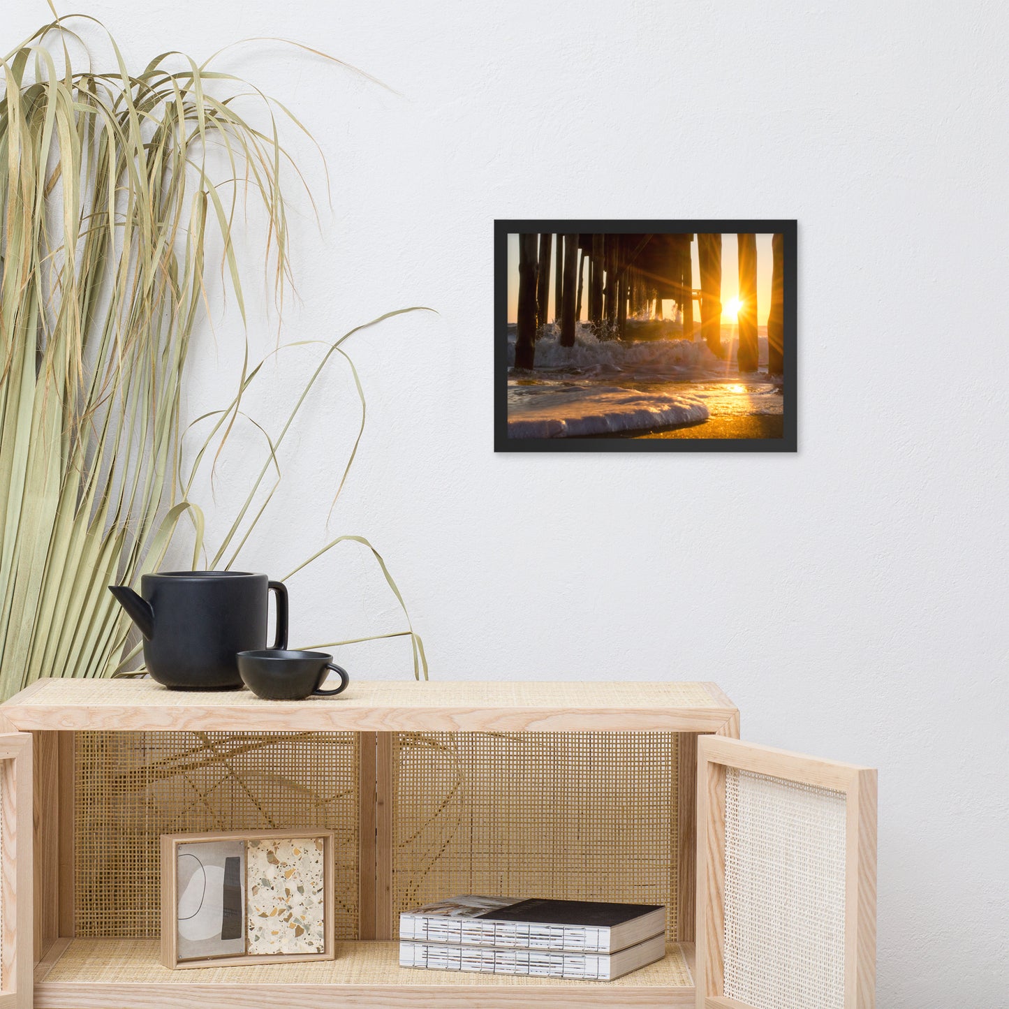 Seafoam in the Sunlight Landscape Framed Photo Paper Wall Art Prints