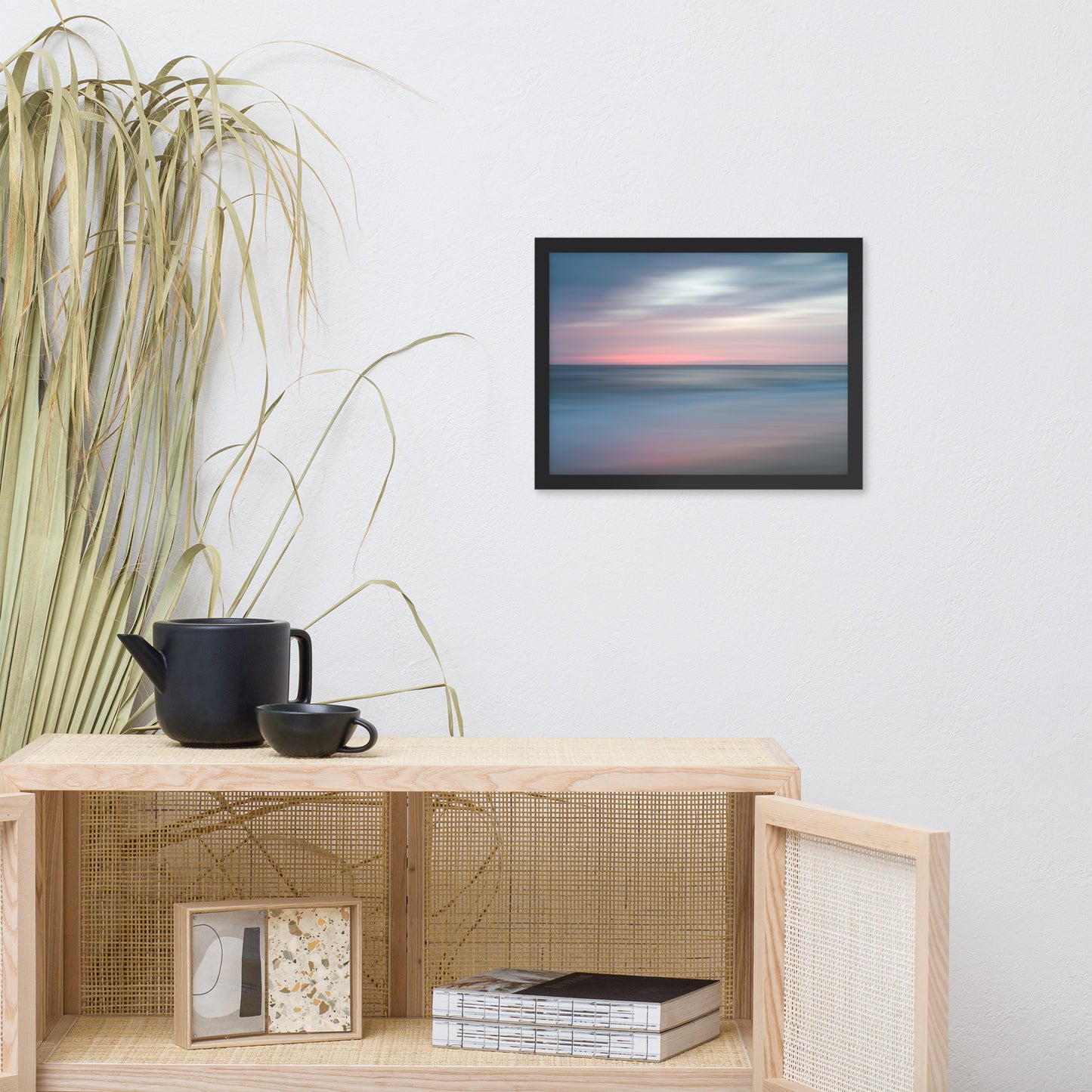 The Colors of Evening Abstract Coastal Landscape Framed Photo Paper Wall Art Prints