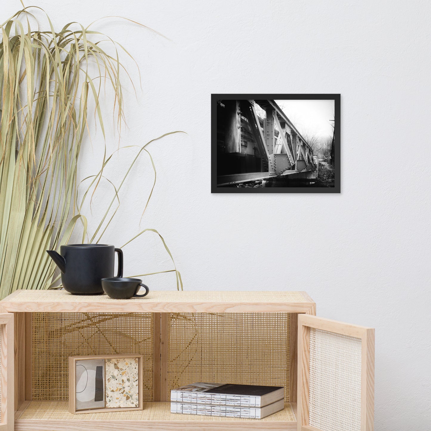 White Clay Creek Bridge Rural Landscape Framed Photo Paper Wall Art Prints