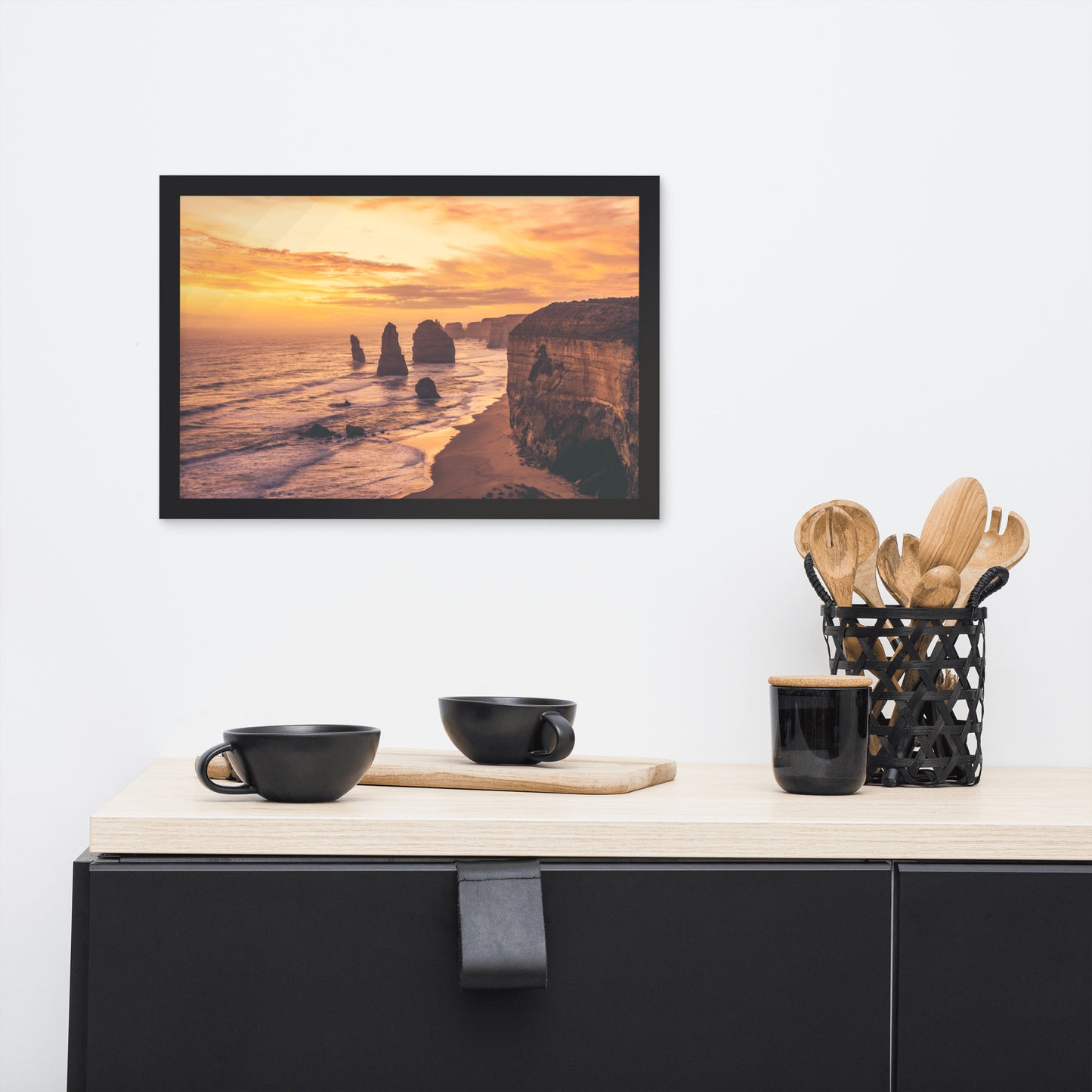 Twelve Apostles at Sunset Victoria, Australia with Daydream Effect Framed Wall Art Prints