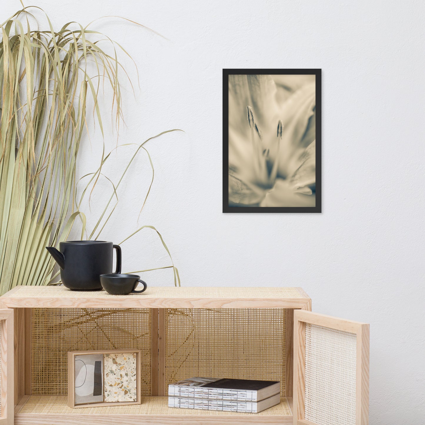 Calm Passions Floral Nature Photo Framed Wall Art Print