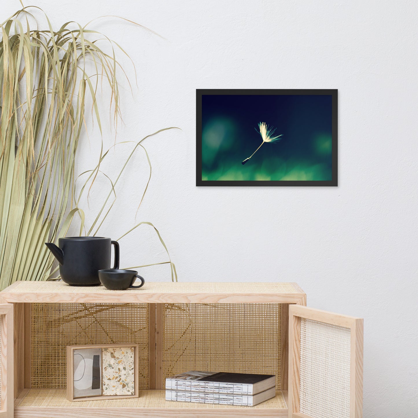 Blowing in the Wind Botanical Nature Photo Framed Wall Art Print