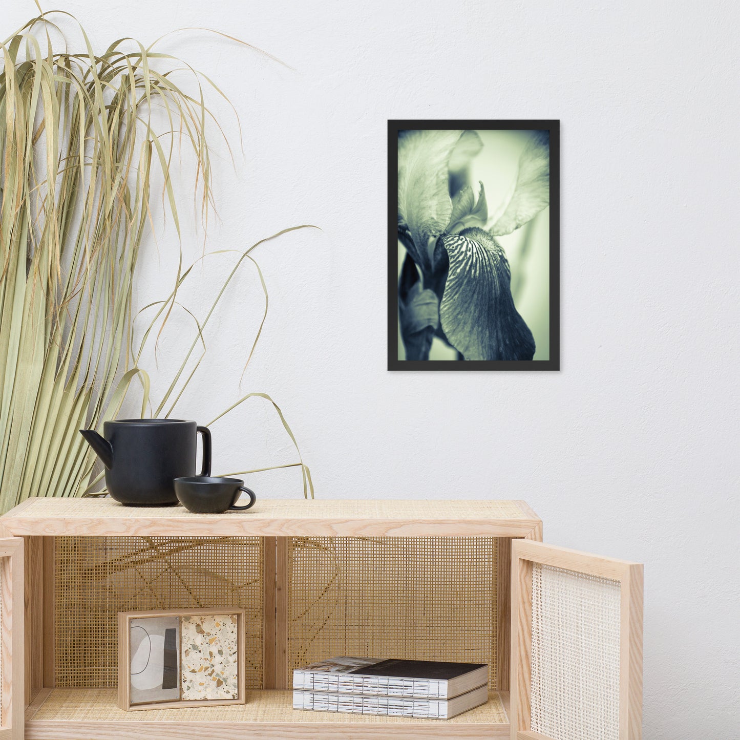 Best Dining Room Wall Art: Abstract Japanese Iris Delight- Botanical / Floral / Flora / Flowers / Nature Photograph Framed Wall Art Print - Artwork - Wall Decor - Home Decor