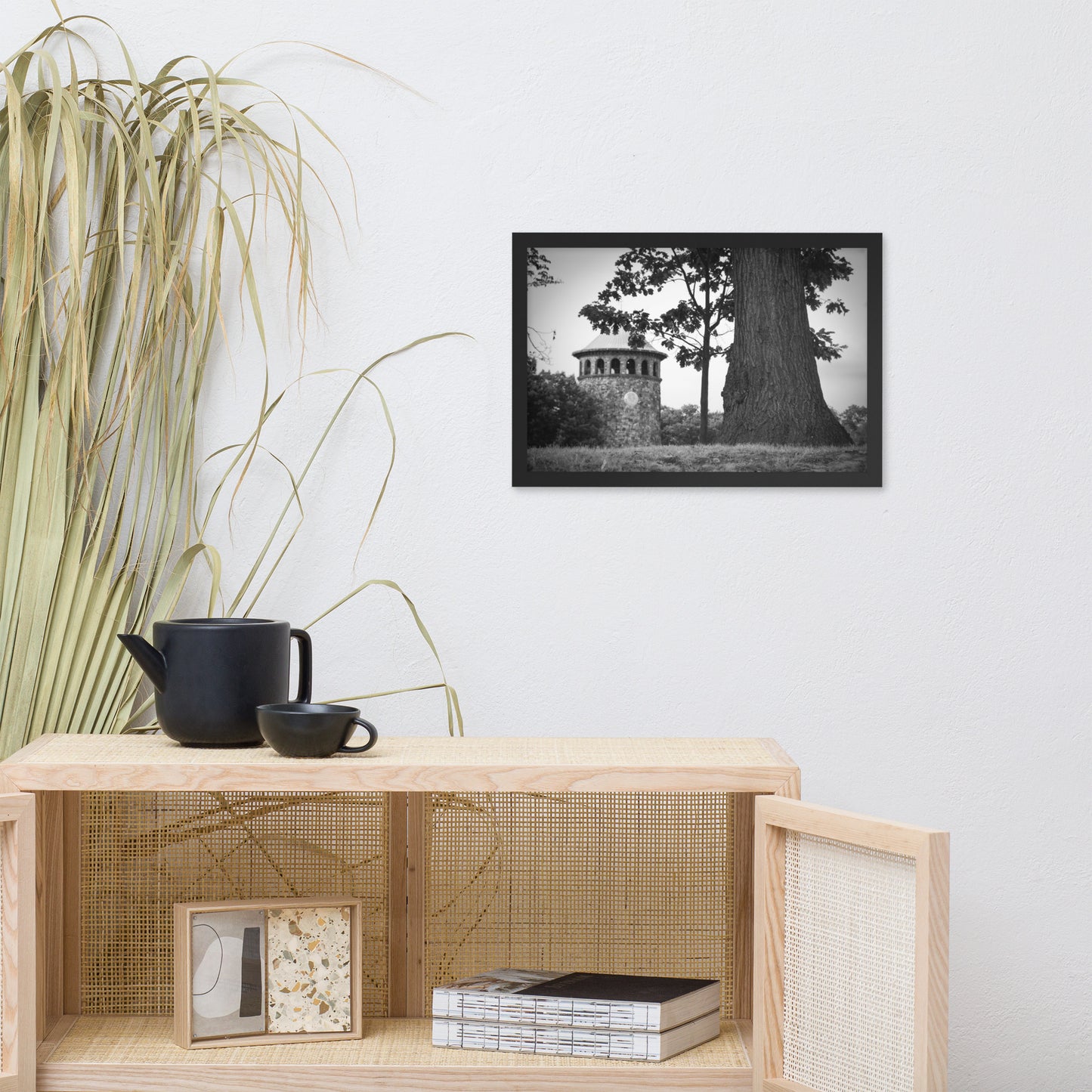 Rockford Tower in Black and White Framed Photo Paper Wall Art Prints