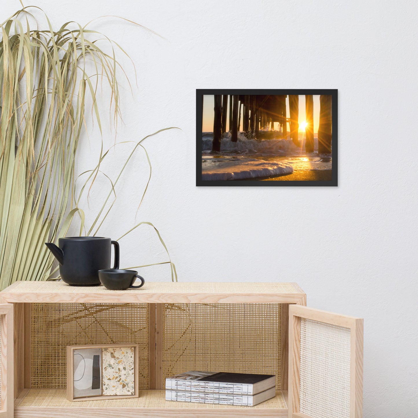 Seafoam in the Sunlight Landscape Framed Photo Paper Wall Art Prints