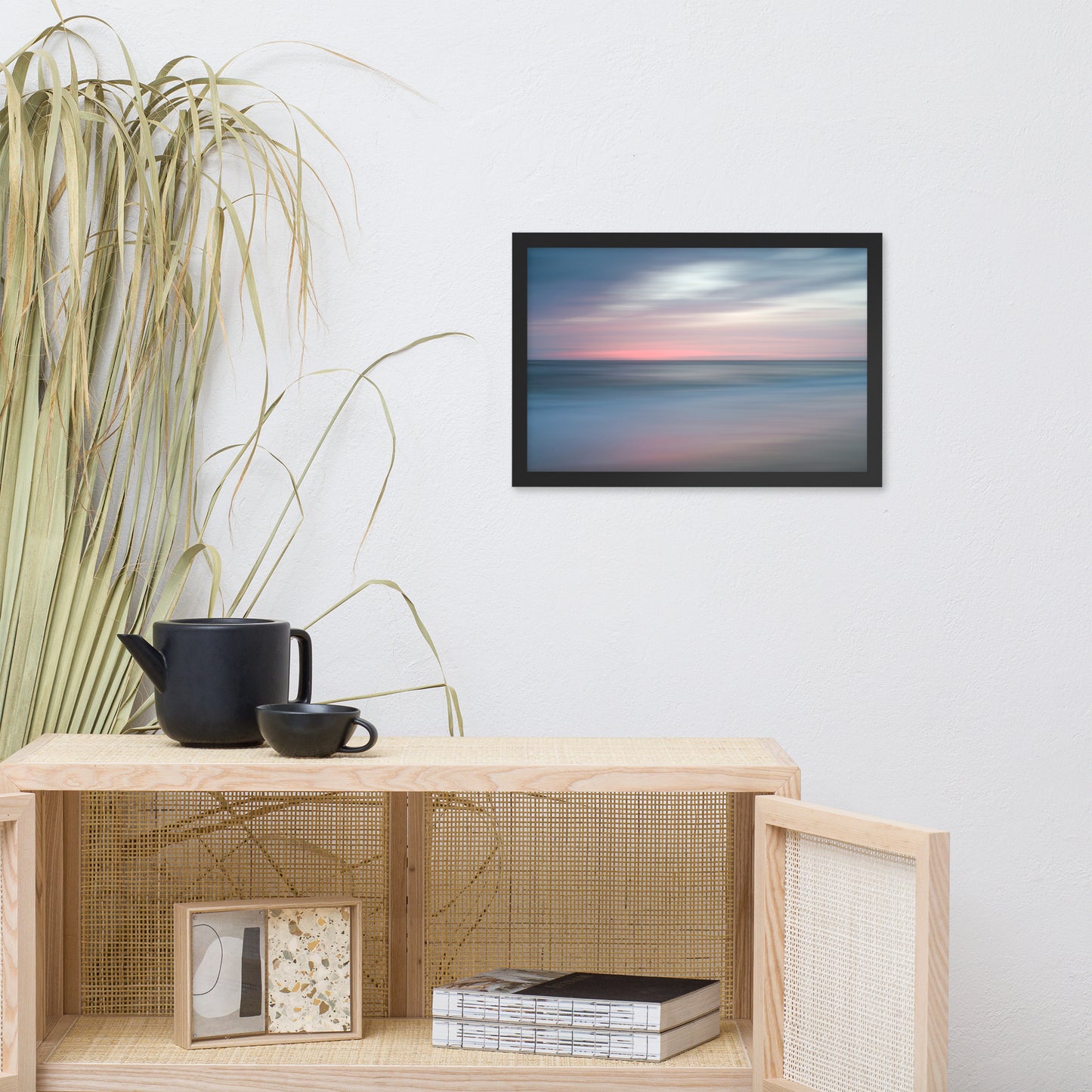 The Colors of Evening Abstract Coastal Landscape Framed Photo Paper Wall Art Prints