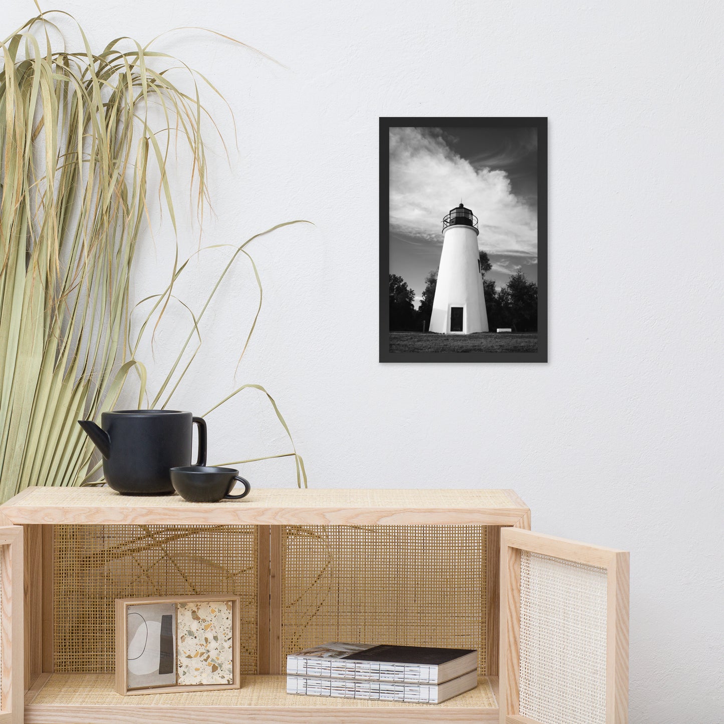 Touch the Sky Black & White Landscape Framed Photo Paper Wall Art Prints