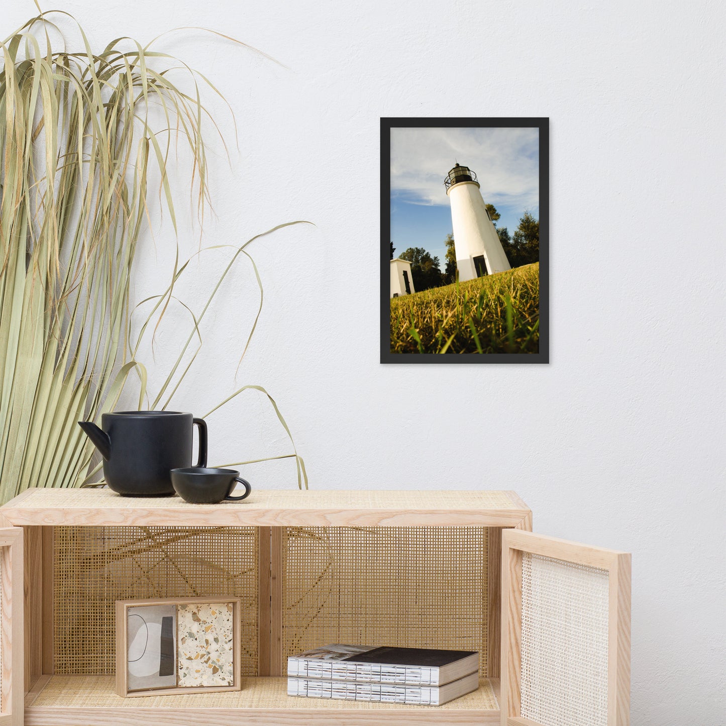 Turkey Point Lighthouse Coastal Landscape Framed Photo Paper Wall Art Prints