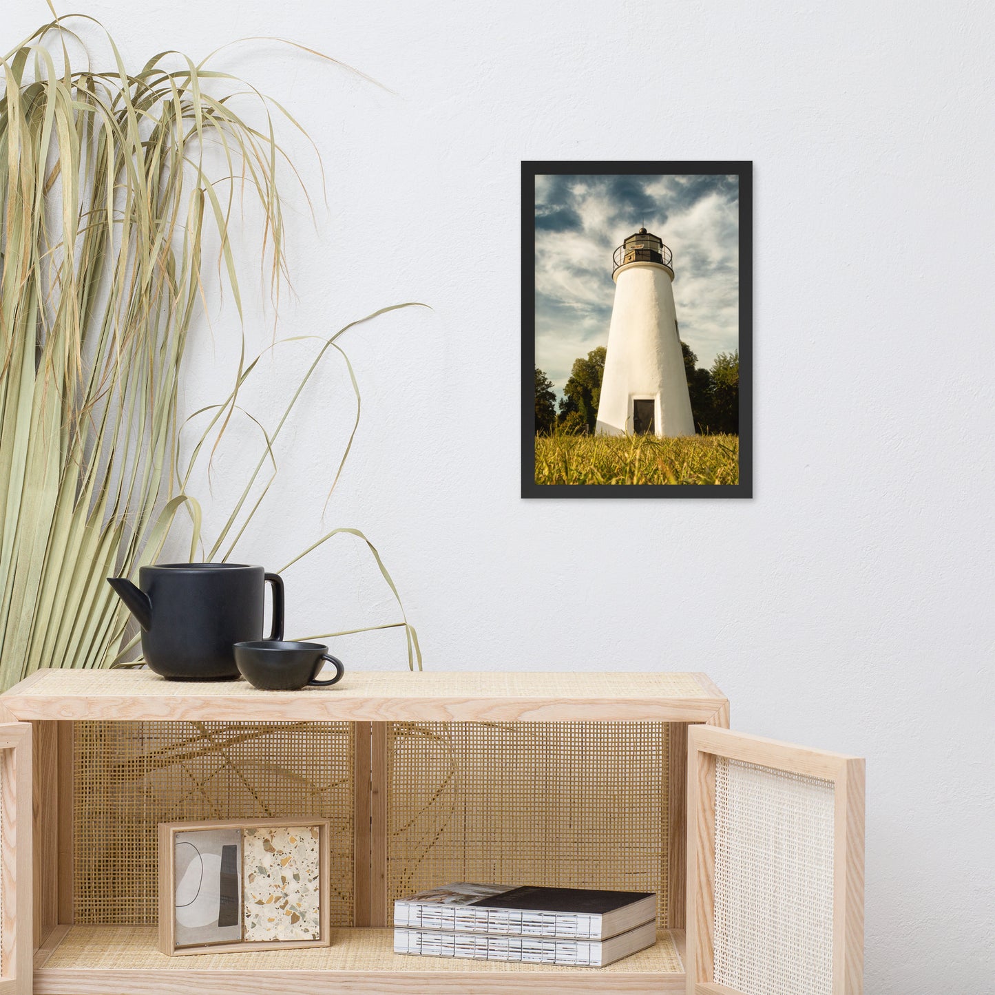 Turkey Point Lighthouse Standing Tall Landscape Framed Photo Paper Wall Art Prints