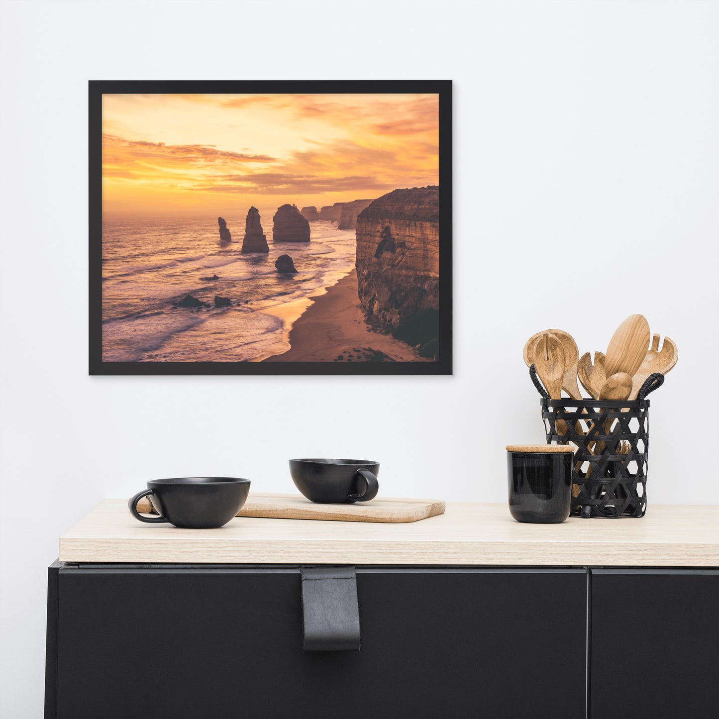 Twelve Apostles at Sunset Victoria, Australia with Daydream Effect Framed Wall Art Prints