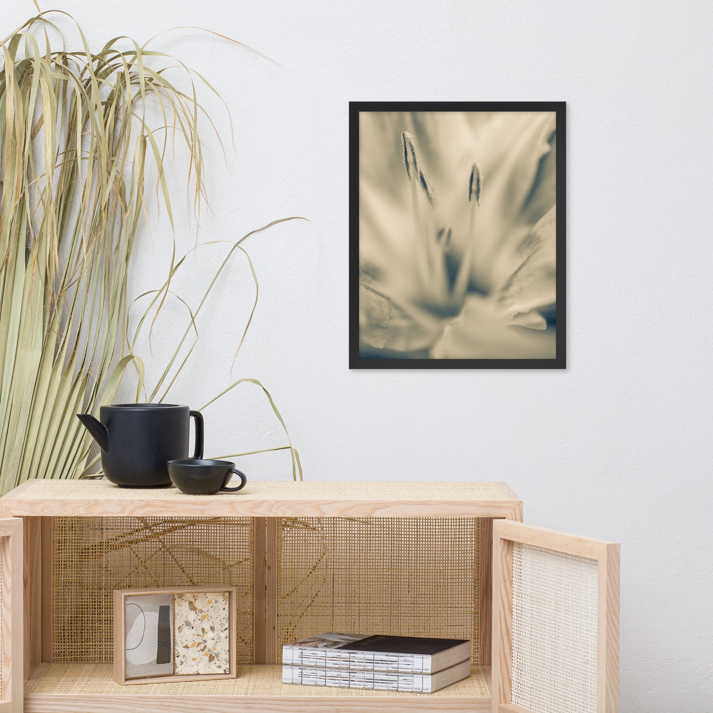 Calm Passions Floral Nature Photo Framed Wall Art Print