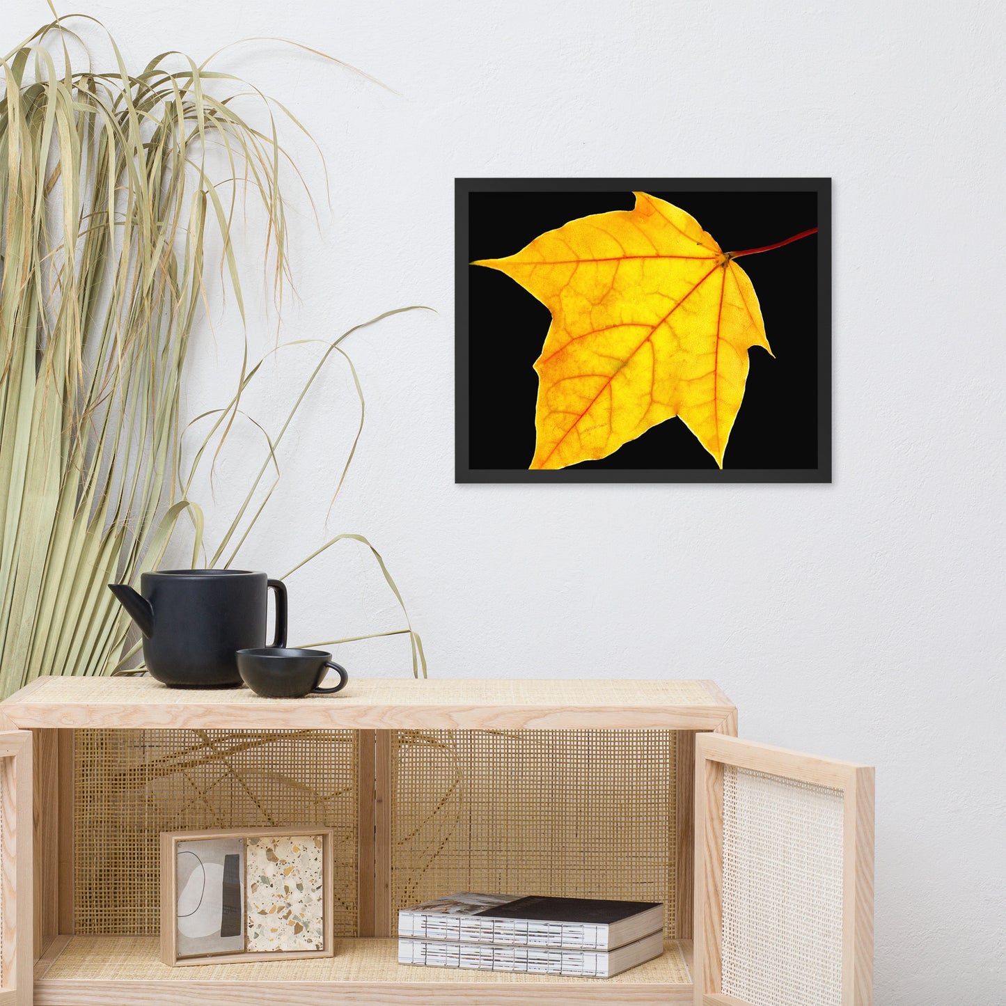 Brilliant Yellow Botanical Nature Photo Framed Wall Art Print