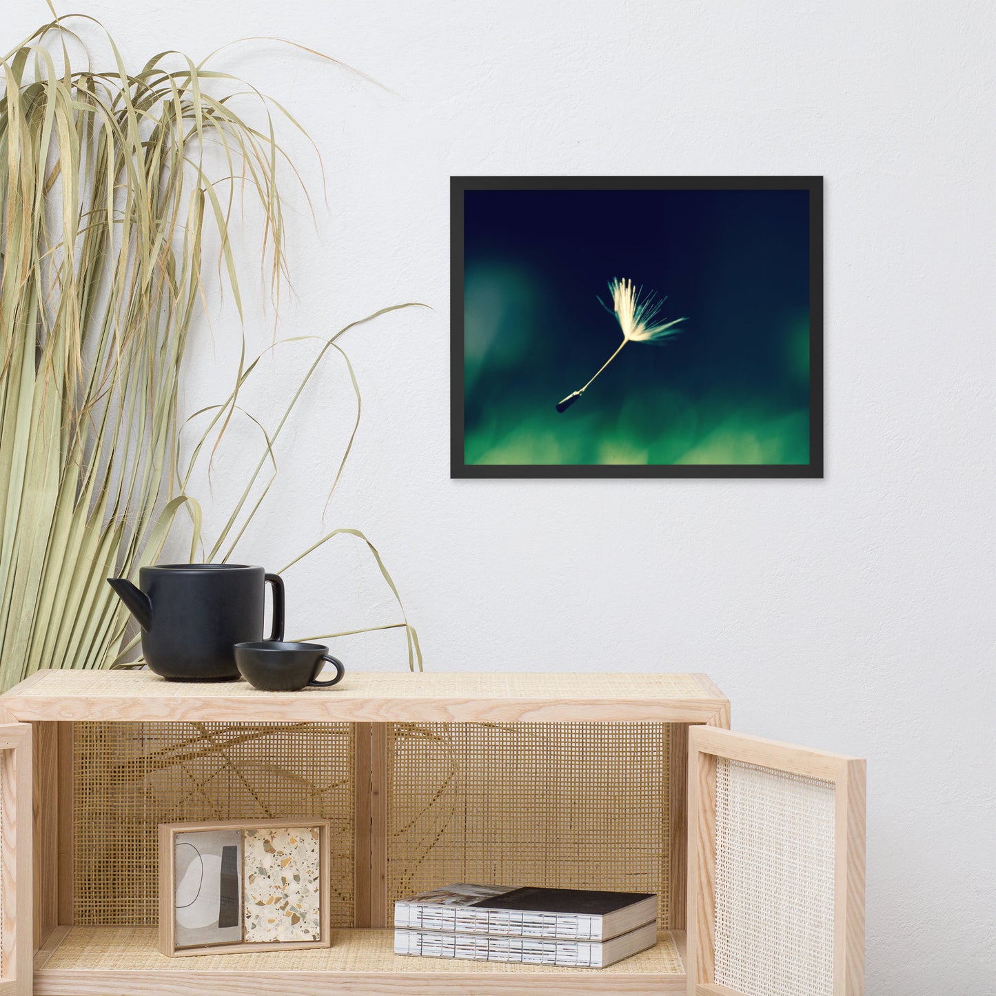 Blowing in the Wind Botanical Nature Photo Framed Wall Art Print