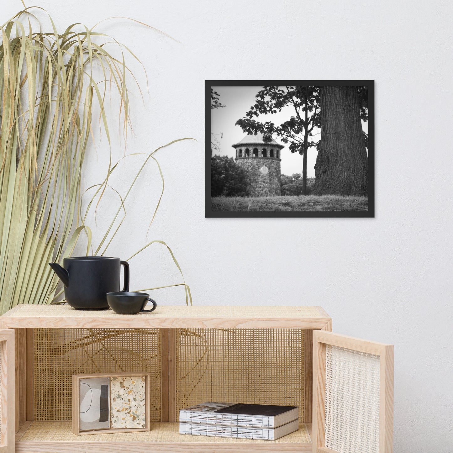 Rockford Tower in Black and White Framed Photo Paper Wall Art Prints