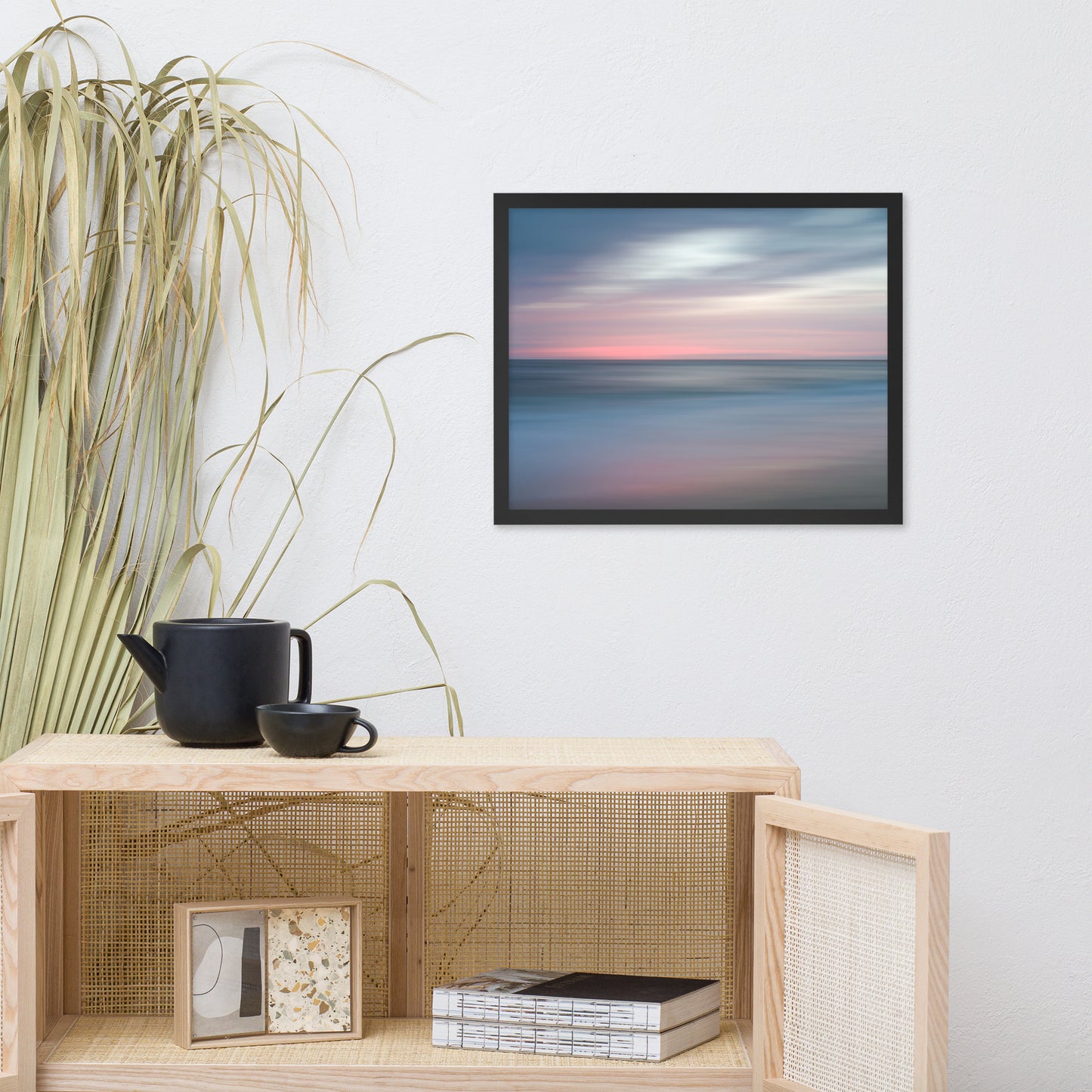 The Colors of Evening Abstract Coastal Landscape Framed Photo Paper Wall Art Prints