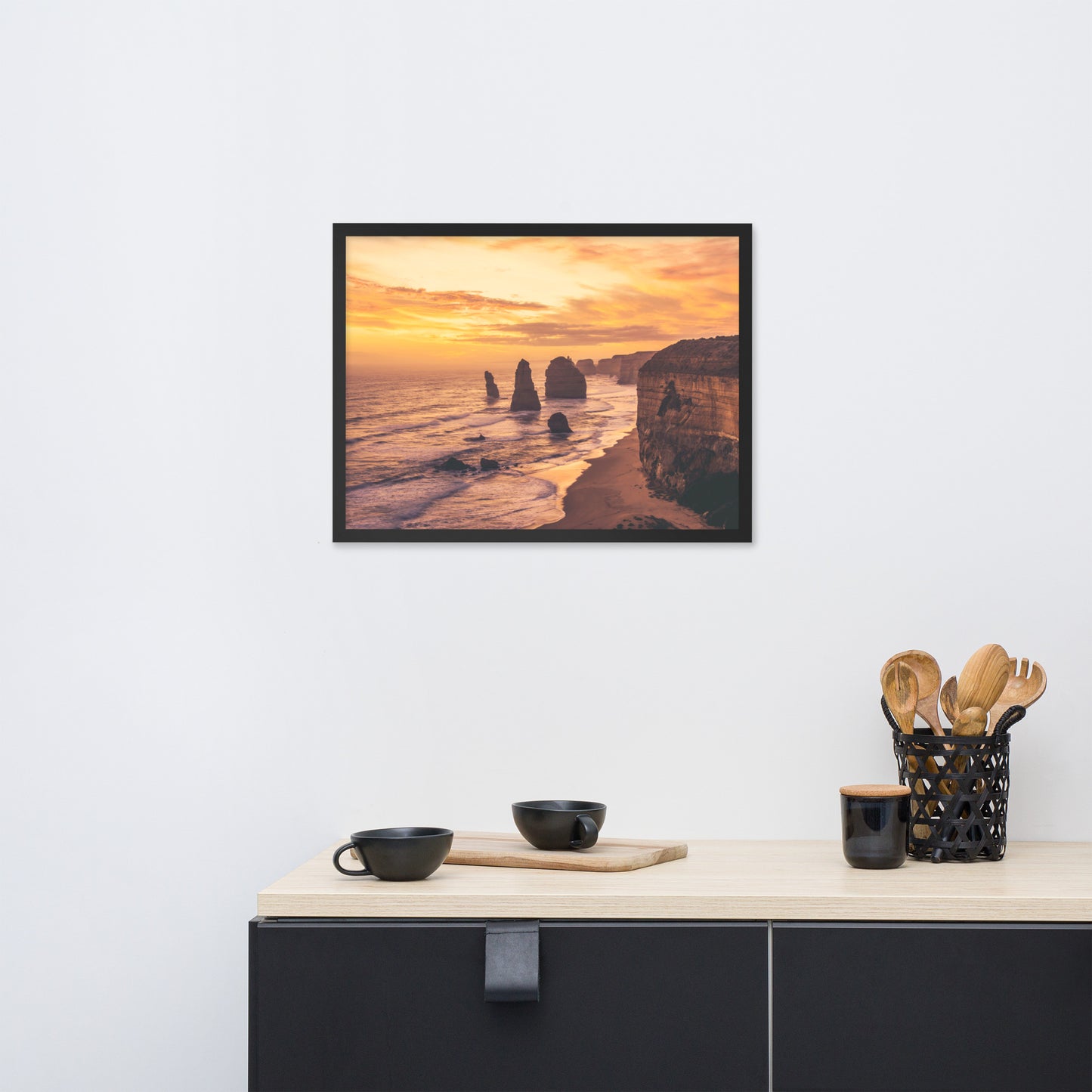 Twelve Apostles at Sunset Victoria, Australia with Daydream Effect Framed Wall Art Prints