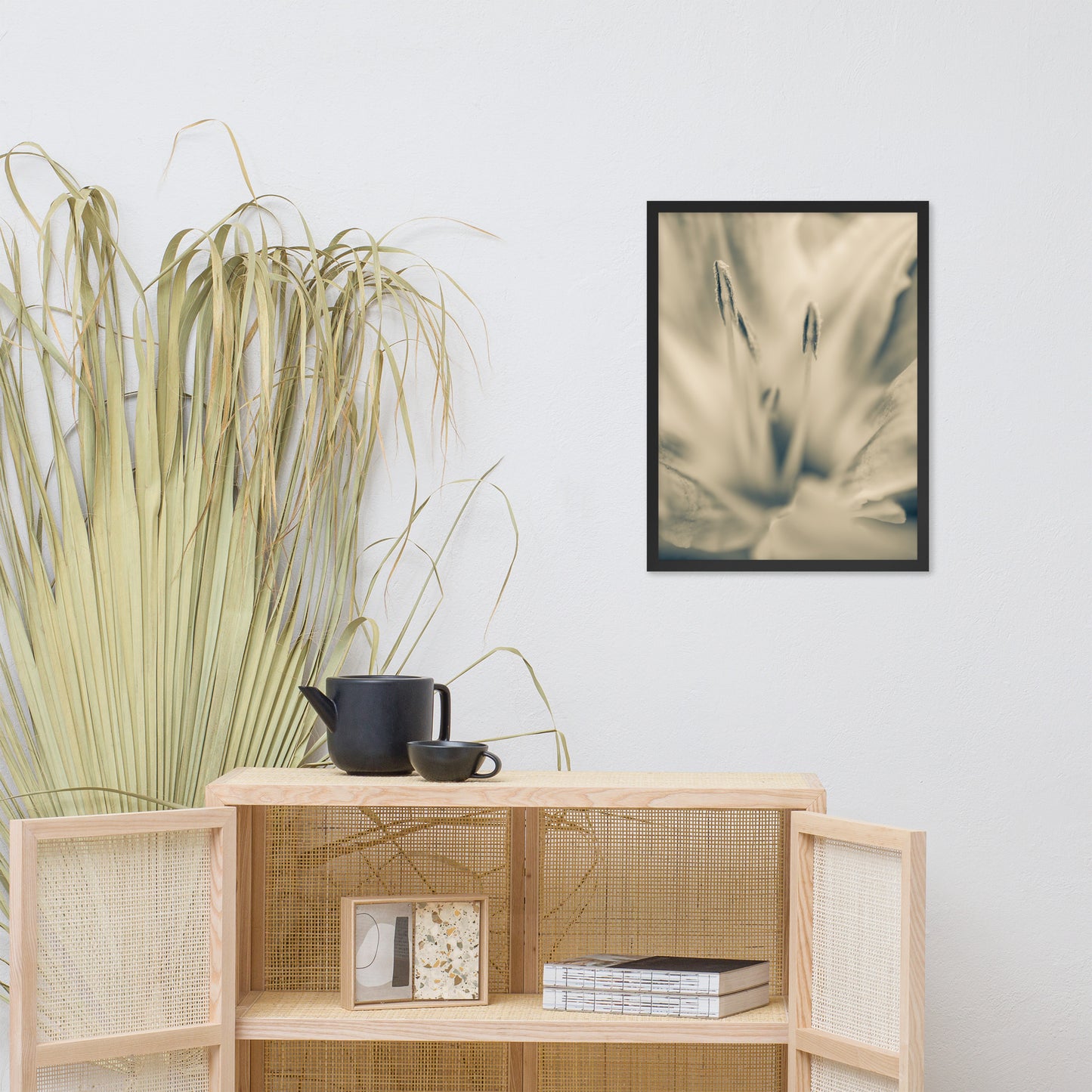 Calm Passions Floral Nature Photo Framed Wall Art Print