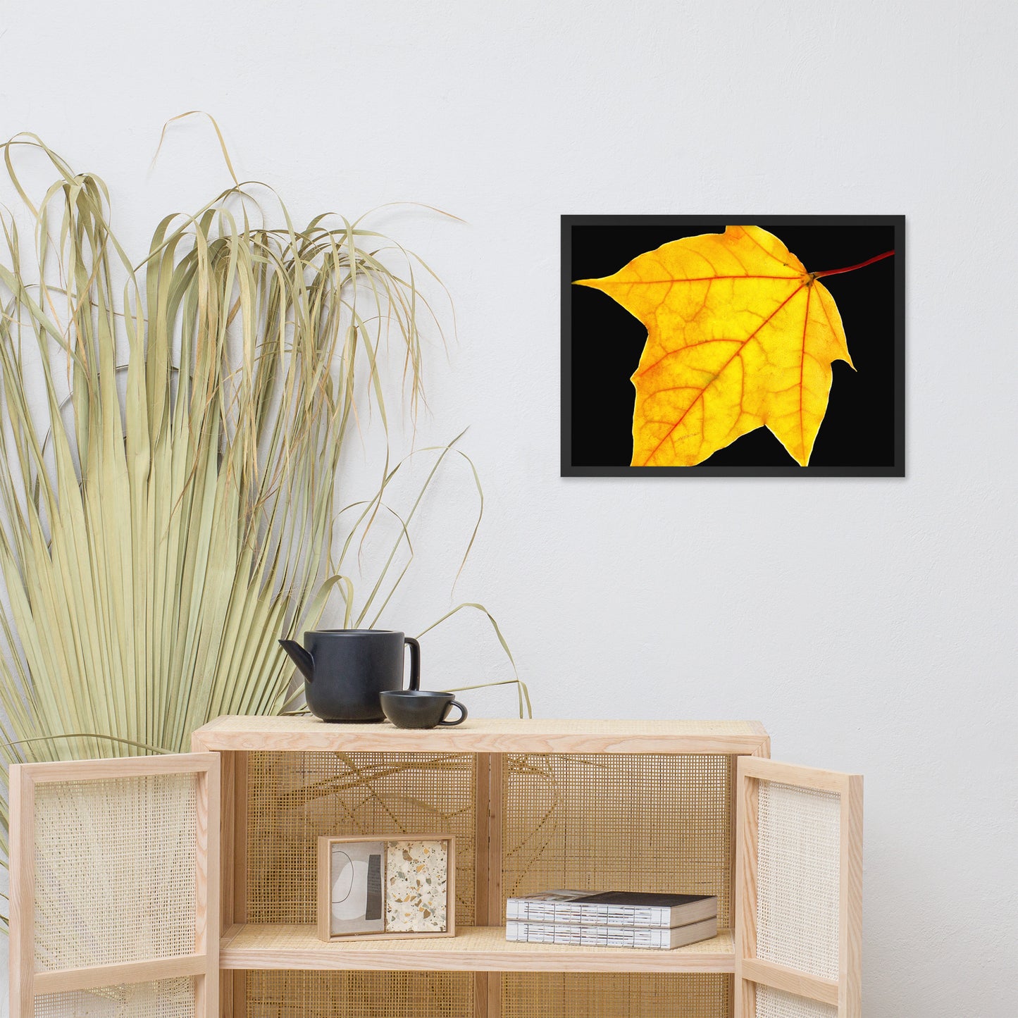 Brilliant Yellow Botanical Nature Photo Framed Wall Art Print