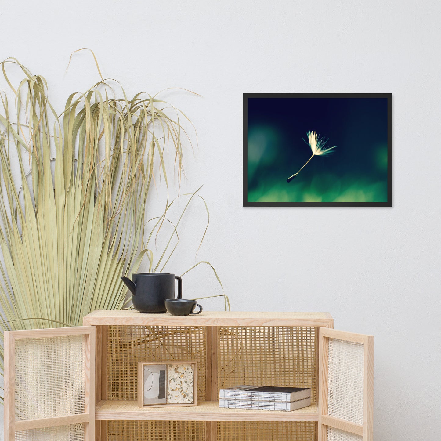 Blowing in the Wind Botanical Nature Photo Framed Wall Art Print