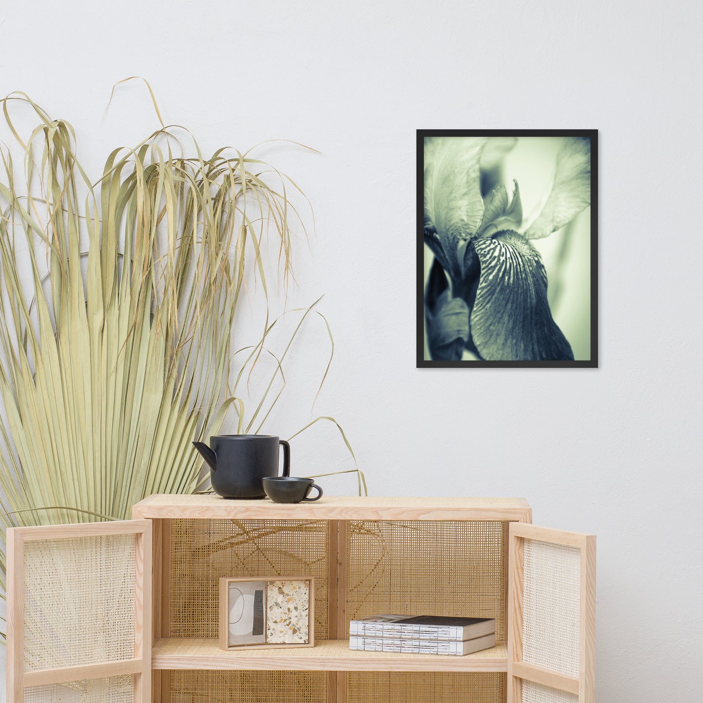 Best Wall Decor For Dining Room: Abstract Japanese Iris Delight- Botanical / Floral / Flora / Flowers / Nature Photograph Framed Wall Art Print - Artwork - Wall Decor - Home Decor