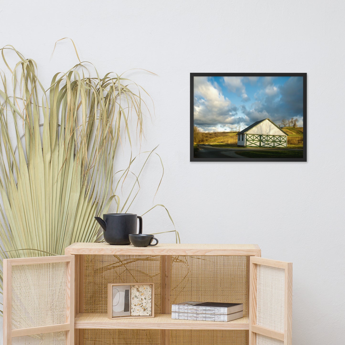Pictures For Wall Bedroom: Aging Barn in the Morning Sun - Rural / Country Style Landscape / Nature Photograph Framed Wall Art Print - Wall Decor - Artwork