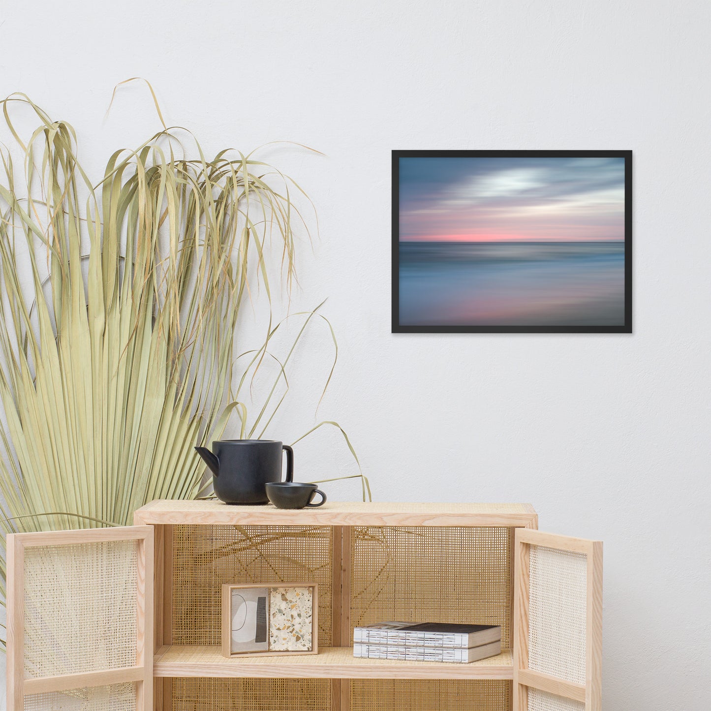 The Colors of Evening Abstract Coastal Landscape Framed Photo Paper Wall Art Prints