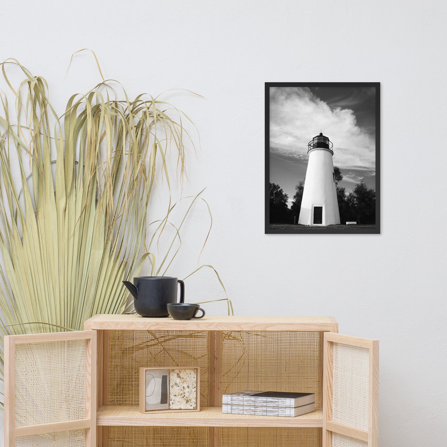 Touch the Sky Black & White Landscape Framed Photo Paper Wall Art Prints