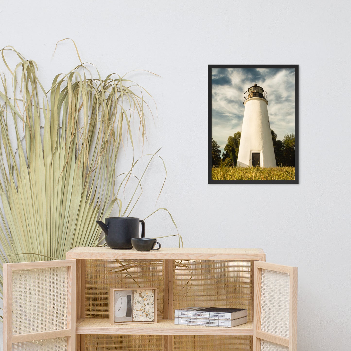 Turkey Point Lighthouse Standing Tall Landscape Framed Photo Paper Wall Art Prints