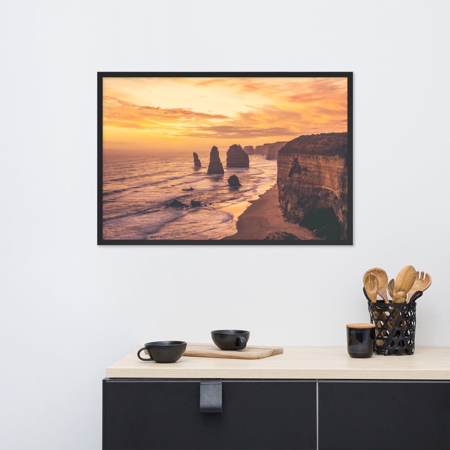 Twelve Apostles at Sunset Victoria, Australia with Daydream Effect Framed Wall Art Prints