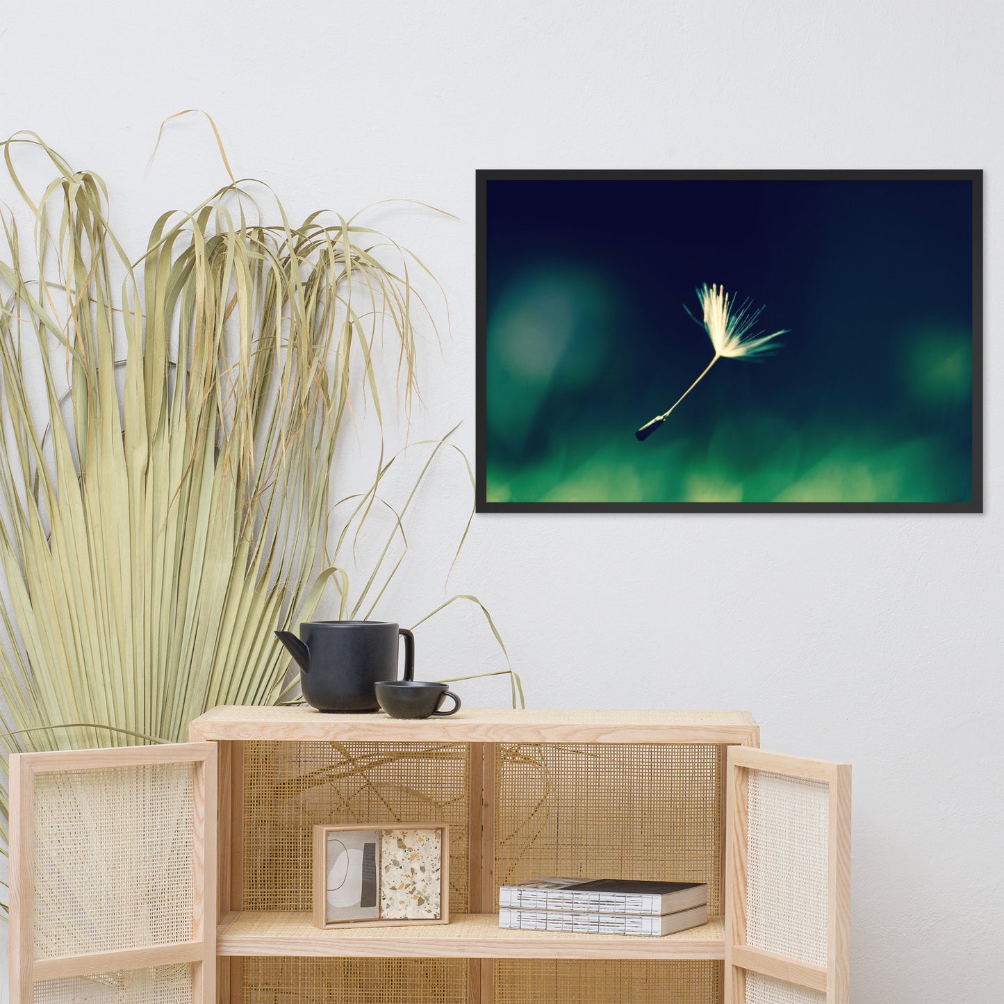 Blowing in the Wind Botanical Nature Photo Framed Wall Art Print