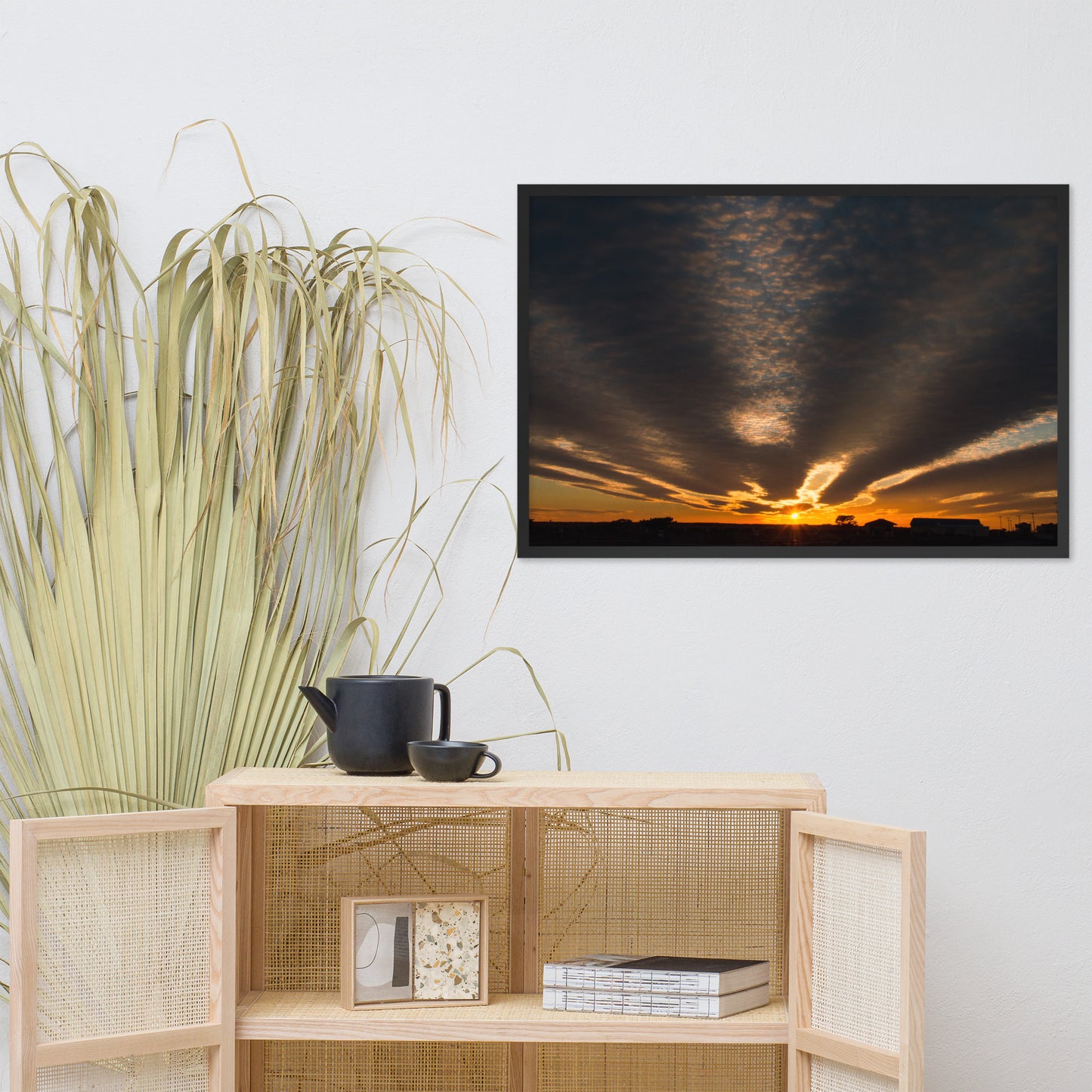 Sunset Indian River Inlet Coastal Landscape Framed Photo Paper Wall Art Prints